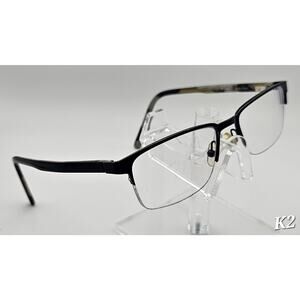 Bulova Marblehead Eyeglasses 52-18 Black Two Tone Acetate Optical Frames